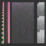 The fingerprint of a flow: Wrinkle patterns in nonuniform coatings on pre-stretched soft foundations